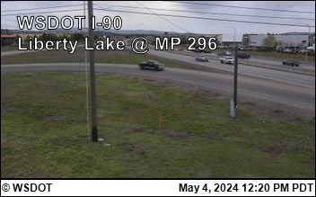I-90 at MP 296: Liberty Lake (1) Traffic Camera