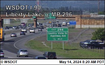 Traffic Cam I-90 at MP 296: Liberty Lake (2) Player