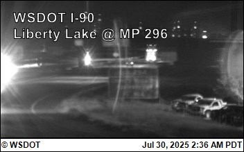 Traffic Cam I-90 at MP 296: Liberty Lake (2) Player