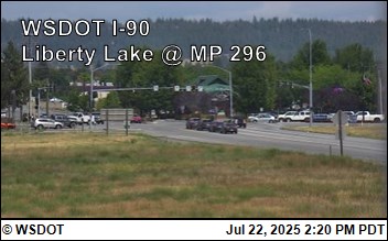 I-90 at MP 296: Liberty Lake (8) Traffic Camera