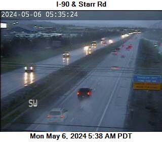 Traffic Cam I-90 at MP 298.2: Starr Rd Player