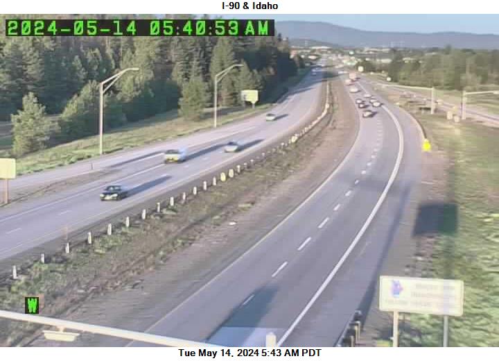 I-90 at MP 299.4: Idaho Rd Traffic Camera