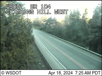 Traffic Cam SR 104 at MP 13.1: Climbing Hill Looking East Player