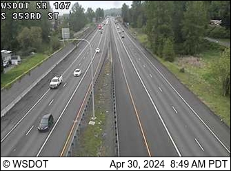 Traffic Cam SR 167 at MP 13.1: S 353rd St Player
