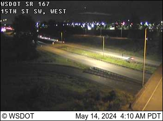 Traffic Cam SR 167 at MP 13.8: 15th St SW, West Player