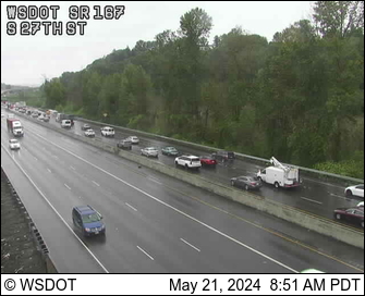 Traffic Cam SR 167 at MP 25.3: S 27th Pl Player