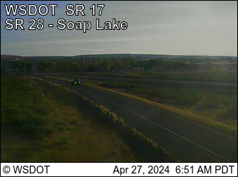 SR 17 at MP 75.4: Soap Lake Traffic Camera