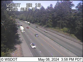 Traffic Cam SR 18 at MP 1.4: 42nd Ave S Player
