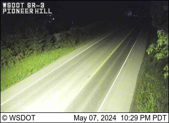 Traffic Cam SR 3 at MP 54.7: Pioneer Hill Rd Looking North Player