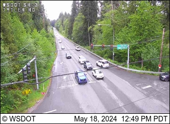 Traffic Cam SR 3 at MP 56: Tytler Rd Looking South Player