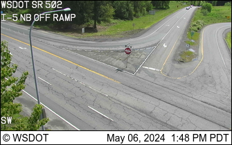 Traffic Cam SR 502 at MP 0.5: I-5 NB off ramp Player