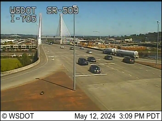 SR 509 at MP 0: I-705 Interchange Traffic Camera