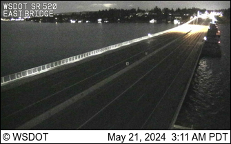 Traffic Cam SR 520 at MP 3.4: East Bridge Player