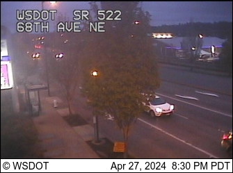 Traffic Cam SR 522 at MP 7.2: 68th Ave Player