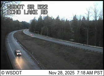 SR 522 at MP 18.4: Echo Lake Rd Traffic Camera
