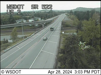SR 522 at MP 24.7: US 2 Interchange Traffic Camera