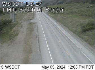 US 97 at MP 335: Border Approach-Oroville - South Traffic Camera