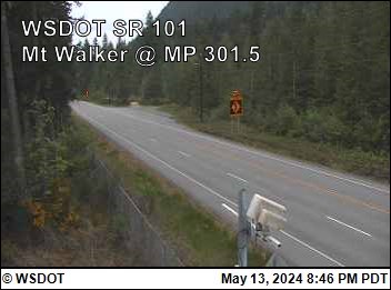 Traffic Cam US 101 at MP 301.5: Mt Walker Player