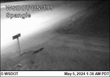 US 195 at MP 81.6: Spangle (2) Traffic Camera