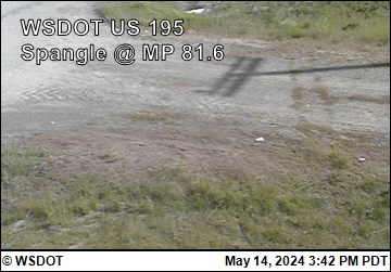 US 195 at MP 81.6: Spangle (7) Traffic Camera