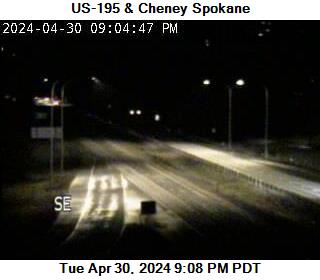 US 195 at MP 93.8: Cheney Spokane Rd Traffic Camera