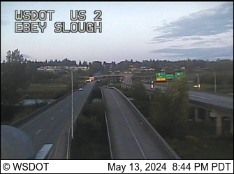Traffic Cam US 2 at MP 2: Ebey Slough Player