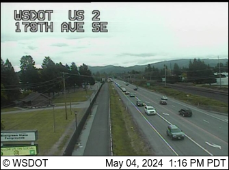Traffic Cam US 2 at MP 13.9: 179th Ave SE Player