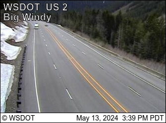 US 2 at MP 63: Big Windy Traffic Camera