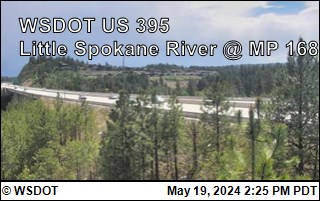 Traffic Cam US 395 at MP 168: Little Spokane River (2) Player
