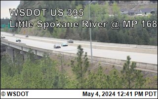 Traffic Cam US 395 at MP 168: Little Spokane River (3) Player