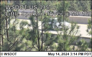 Traffic Cam US 395 at MP 168: Little Spokane River (6) Player