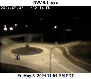 US 395 NSC at MP 162.1: NSC 395 & Freya Traffic Camera