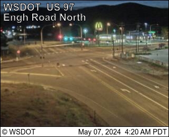 US 97 at MP 292: Engh Rd (View North) Traffic Camera