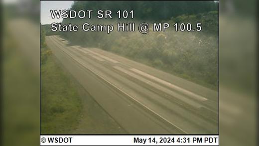 Traffic Cam Westport › North: US 101 at MP 100.4: State Camp Hill Player