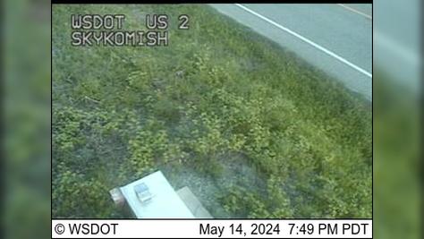 Skykomish: US 2 at MP 45.6 Traffic Camera