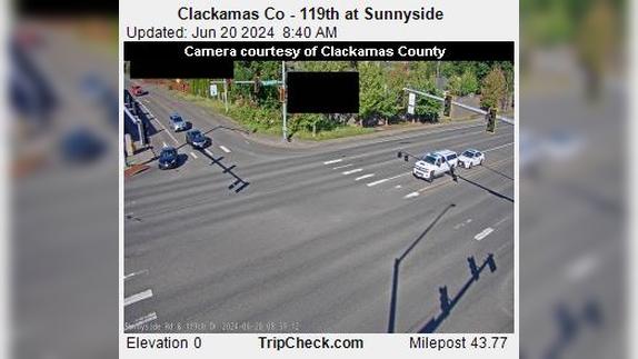 Traffic Cam Sunnyside: Clackamas Co - 119th at Player