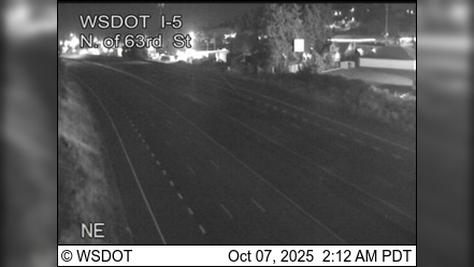 Battle Ground: I-5 at MP 3.7: N of 63rd St Traffic Camera