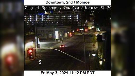 Traffic Cam Spokane: 2nd - Monroe Player