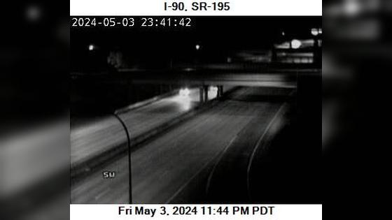 Traffic Cam Spokane: I-90 at MP 279.4: US 195 Interchange Player