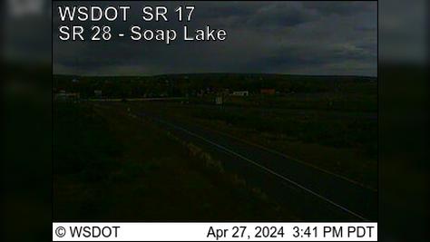 Soap Lake › North: SR 17 at MP 75.4 Traffic Camera