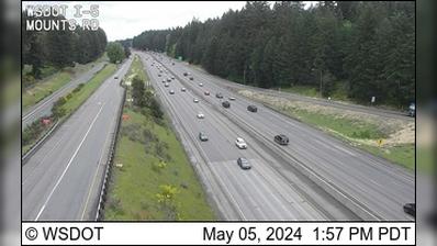 Traffic Cam DuPont: I-5 at MP 117: Mounts Rd Player