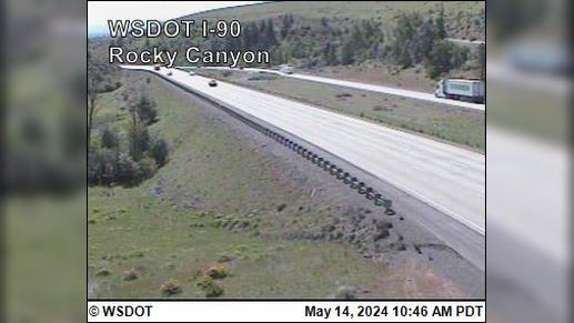 Traffic Cam Sammamish › East: I-90 at MP 96.2: Rocky Canyon Player