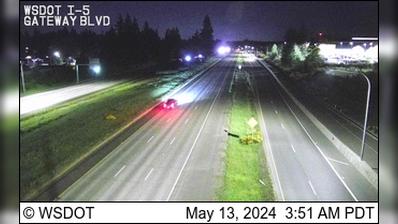 Traffic Cam Lacey: I-5 at MP 111.2: Gateway Blvd Player
