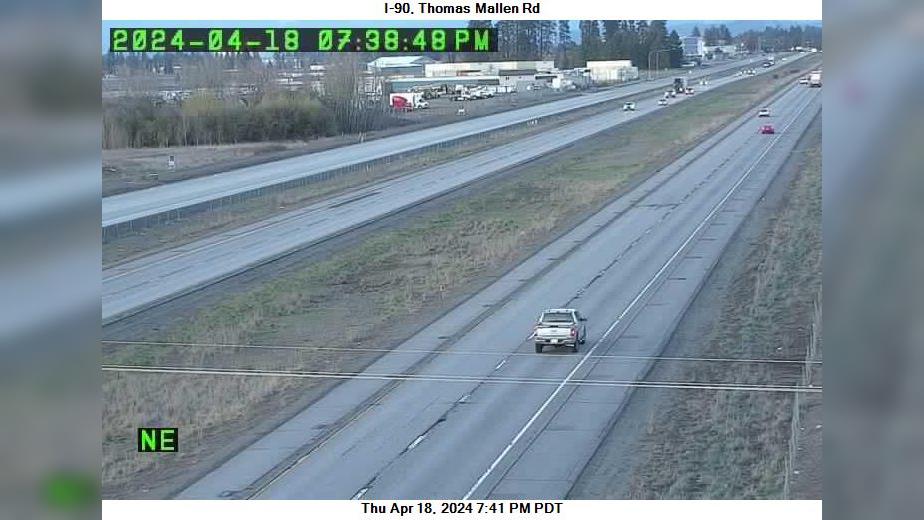 Traffic Cam Spokane: I-90 at MP 274: Thomas Mallen Rd Player
