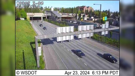 Traffic Cam Seattle: I-90 at MP 3.4: 21st Ave S Player