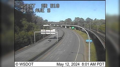 Traffic Cam Burien: SR 518 at MP 3.2: 46th Ave S Player