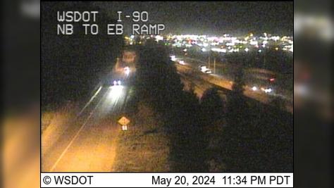 Traffic Cam Seattle: I-90 at MP 2.5: NB I-5 to EB I-90 Ramp Player