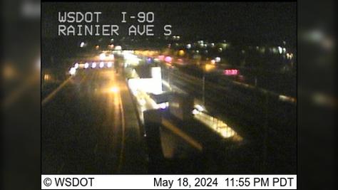 Traffic Cam Seattle: I-90 at MP 3.2: Rainier Ave S Player