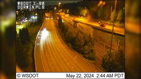 Traffic Cam Seattle: I-90 at MP 2.9: Corwin Pl S Player