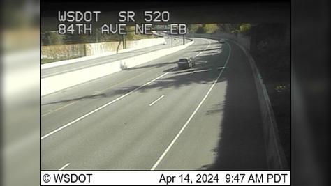Traffic Cam Clyde Hill: SR 520 at MP 4.6: 84th Ave NE, EB Player